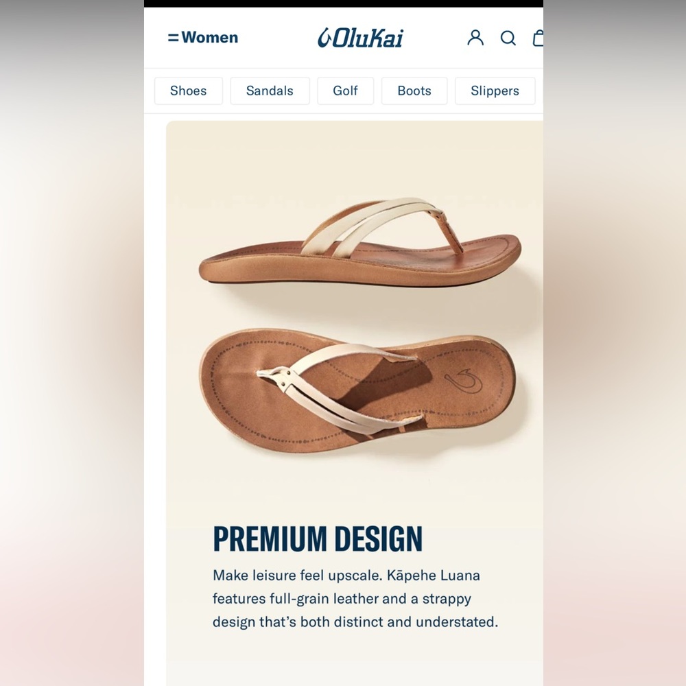 Olukai Kāpehe Luana leather sandals